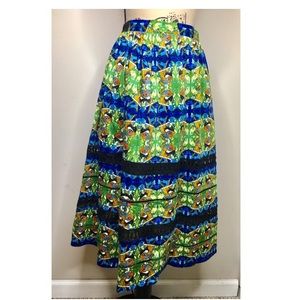 Sam Edelman tropical print midi skirt